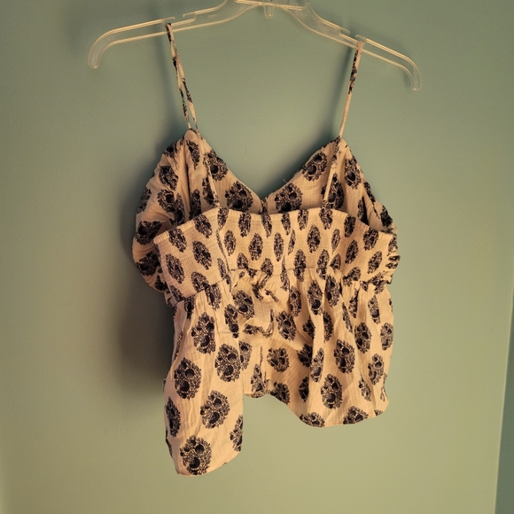 NWT J. Crew Blue & White Cropped Tank Top sz. 18 - Picture 3 of 8